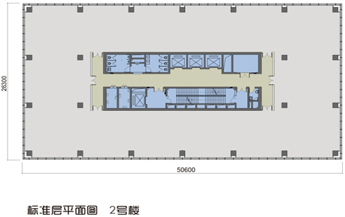 汉威国际广场三区标准层平面图