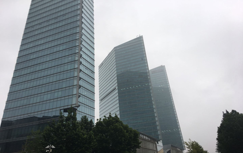 写字楼租金环比下跌的商圈中，海口国贸商圈写字楼环比跌幅最大