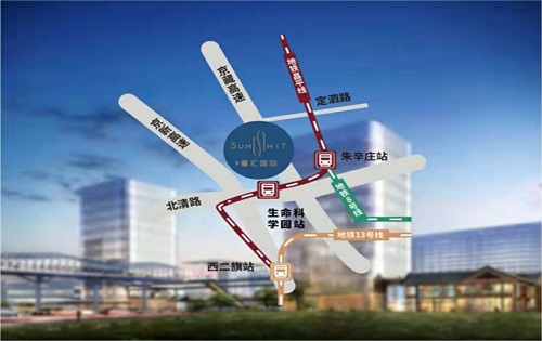 珠江峯汇国际地图