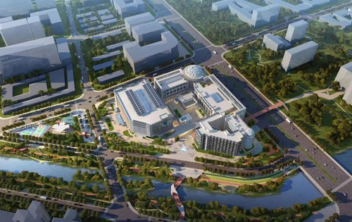 南中轴国际文化科技园全景效果图