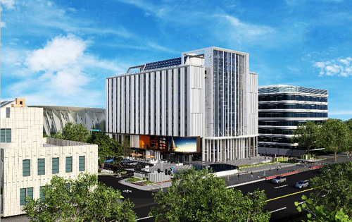 中外交流大厦西侧面